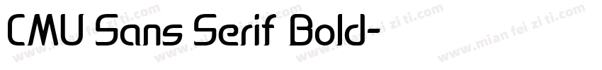 CMU Sans Serif Bold字体转换